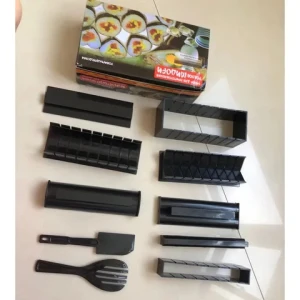 Rice Ball Maker Household Cylindrical Barrel Sushi Mold Model DIY Seaweed Tool Bazooka Machine Black White Box Time