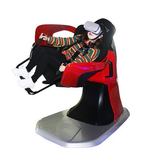 Roller Coaster Simulator One Seat 9D VR Chair VR 360 Degree Turning Amusement Park Games