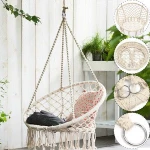 Round Cotton Rope Chair Round Swing Chair Macrame Hammock