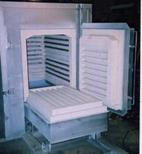 RT2 serial trolley tempering furnace 1200C workpiece heat treatment
