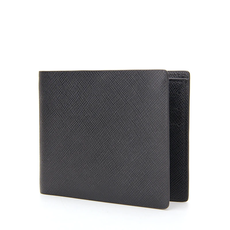 Saffiano PU Leather Card Holder Wallet RFID Blocking Bifold Bank Card Wallet Minimalist