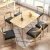 Import Sanqiang restaurant furniture wooden surface 4 seats dining table and chair set from China