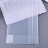 School file case a4 transparent plastic pp elastic band document file folder