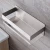Import Self Adhesive Bathroom Shower Shelf Organizer Storage Rack Matte Black Stainless Steel For Hotel Bathroom from China