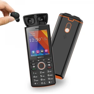 SERVO R25 keypad mobile phone  with TWS Bluetooth 5.0 Wireless earphone GSM GPRS Cell Phone