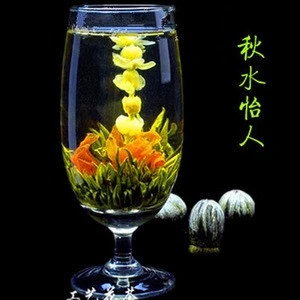 Share Beautiful blooming tea hand made flower tea amaranth and Jasmine   Dried Flowers Lotus In The Water Blooming Tea Balls