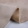 Sherpa fur wool polyester fabric foiled suede bonded faux fur fabric for coat