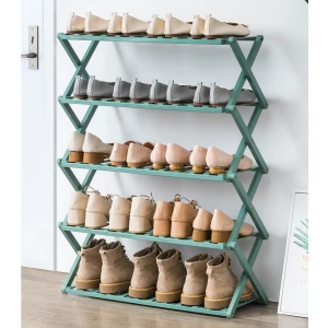 Shoe Rack Folding Online Modern Luxury Holder Shelf Stand Foldable Bamboo Storage Organizer Wooden Shoe Rack For Store Home Sale