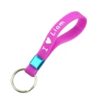 Silicone O Ring Keychain Keychain Bracelet Silicone Wristband Keychain