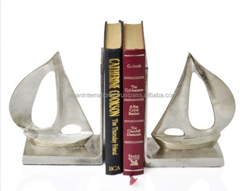 Silver finished Bookend Aluminum Metal Bookend Factory Supply Custom Bookend High Quality Metal Stand Book Holder
