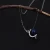 Import silver globe pendant necklace with blue crystal quartz from China
