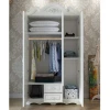 simple design bedroom mdf wardrobe