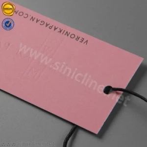 Sinicline Factory Custom Paper Garment Swimwear Hang Tags