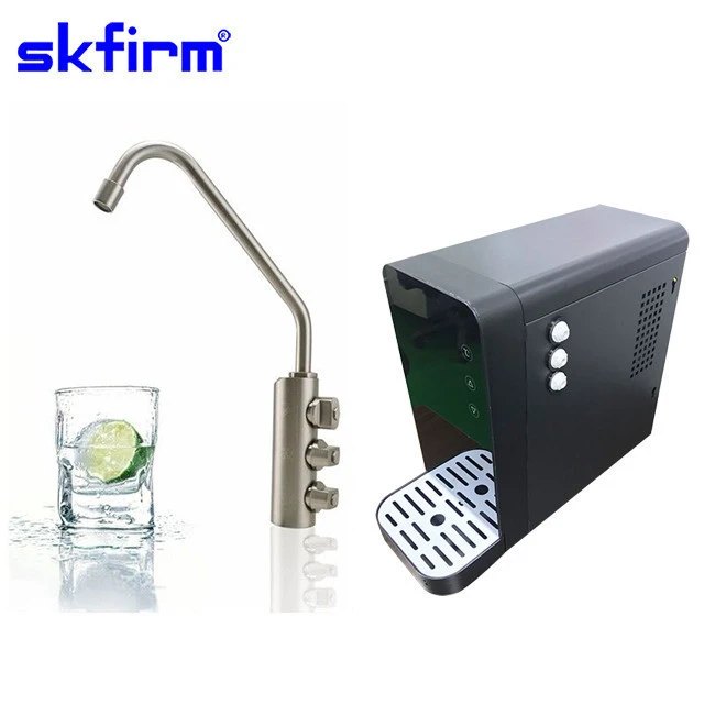 SKFIRM soda water dispenser peltier water chiller with ice maker lead free good faucet