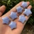 Import Small size natural Blue Lace Agate Carved Star healing Quartz Crystal Healing Stone from China
