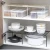 Import Smart Design Cabinet Storage Shelf Rack Extendable Steel Metal Wire Cupboard Plate Dish Counter  Pantry Organizer Organization from China