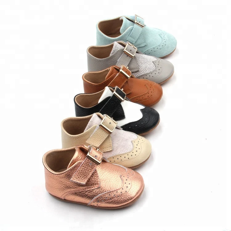 Soft Leather Toddler Shoes Hook and Loop Fastener Baby Casual Shoes
