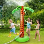Spot inflatable coconut tree sprinkler game toy beach pool party sprinkler toy
