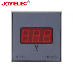 Square AC-500V Digital Display Volt Meter Indicator Signal Light Tester Measuring Voltage Meter Voltmeter Indicator Light