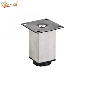 Stainless steel adjustable cabinet legs square table legs