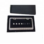 Stainless steel bling car license plate frames