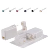 Stainless Steel & Gold Plating Birthstone Sterilized Disposable Ear Piercing Unit Gems Earring Studs Nose Piercing Body Jewelry