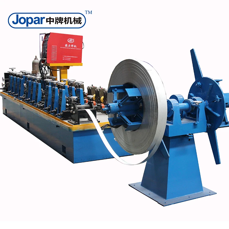 Stainless Steel Pipe Making Machine Pipe Mill Tube Production Line For Security Door