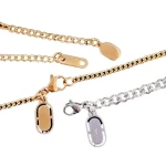 Stainless steel tail chain pendant real gold electroplating small pendant accessories diy stainless steel small pendant jewelry