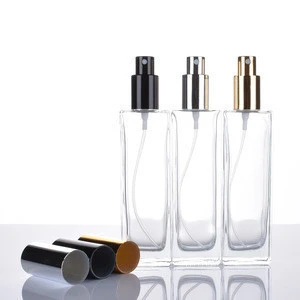 Stocked glass perfume bottles with atomizer up to  50ml glass