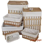 Storage Wicker Basket with Liner
