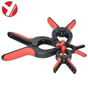 Strong Woodworking Nylon Plastic Spring Clamps with Soft Anti-Skid Grip