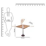 Stunning Round Base Casting Table Metal Industrial Style Hotel Restaurant Table Design