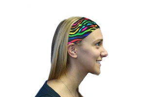 Sublimated sport headband Hair sweatband for ladies