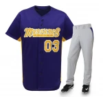 Sublimation cheap custom full baseball uniform
