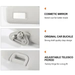 Sun Visor grey driver left side with mirror 92011SC033LO sun visor replacement for Subaru Forester 2009 2010 2011 2012 2013