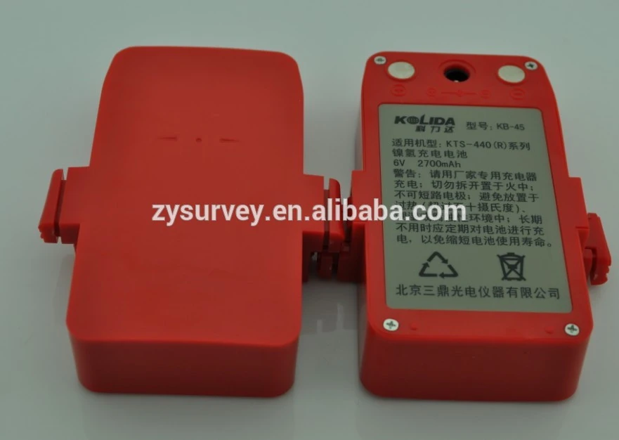 Surveying accessory Kolida KB-45 Battery with NI-MH 6V2700MAH Worked for KTS-440(R) Series total station