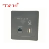 T&amp;M modern design black  wifi wall Switch with usb port