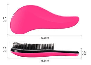 Tangle Detangling Comb Salon Hair Styling Cheap Plastic HairBrush