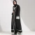 Import The latest design of black Islamic Clothing crepe lace open design elegant lady islamic clothing turkish from China