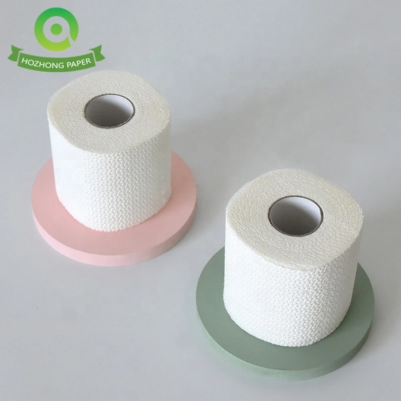 Toilet Tissue Bathroom Paper Bamboo 2ply 12 Rolls/pack White Basic Oem Customized Wood Gsm Pulp