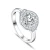 Import Tonglin Custom S925 CZ Sterling Silver Ring Set Plating Cubic Zirconia Gemstone Women 925 Silver Rings from China