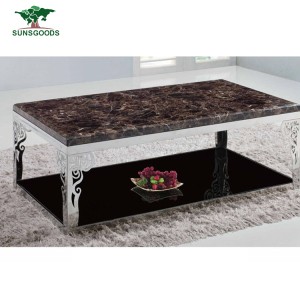 Top Quality Marble Top Stainless Steel Base Coffee Table,Coffee Table Stainless Steel