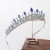 Import Top Quality Zircon Bridal Wedding Tiara and Crowns Blue Green Color Wholesale Tiara Crown from China