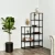 Import Top sale 5 tier modern wood book shelf / portable shelf bookcase from China