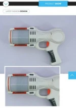 Top selling light up toy colorful flash blaster space gun for gift