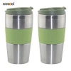 top tumbler cups thermal drinkware mug with silicone sleeve
