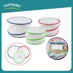 Toprank Foldable pop up food cover / 3pcs mesh food cover