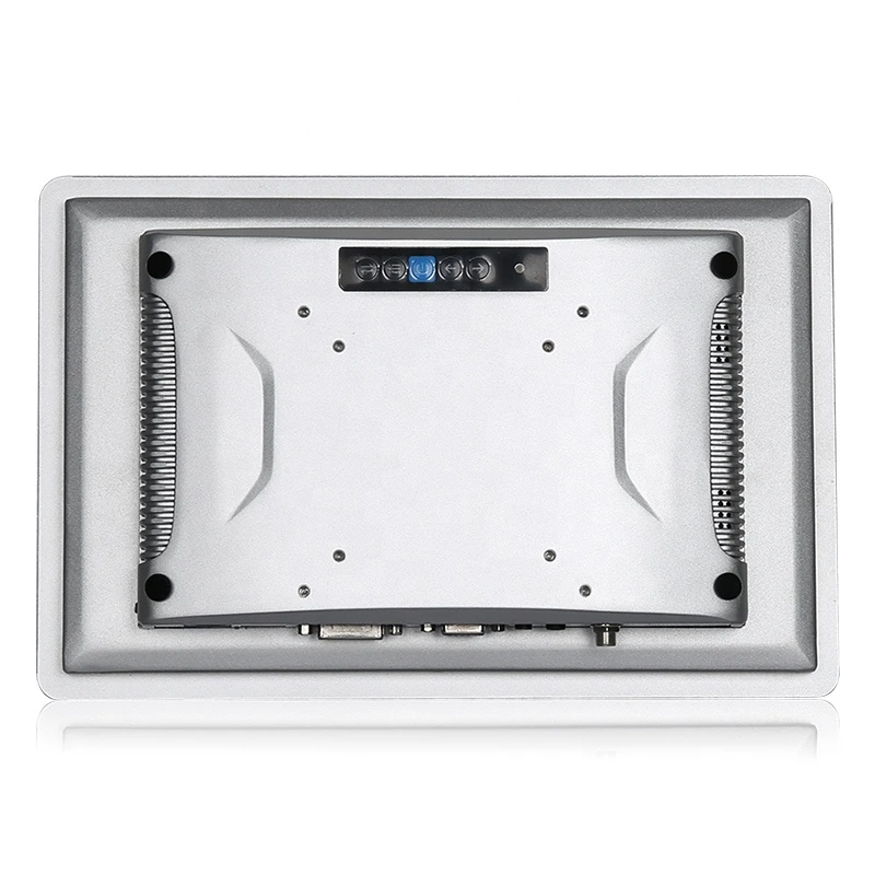 Touchthink HMI/VGA/DVI/RJ45 port 3mm aluminum bezel 10.1 embedded 1280 x800 industrial non touch lcd monitor