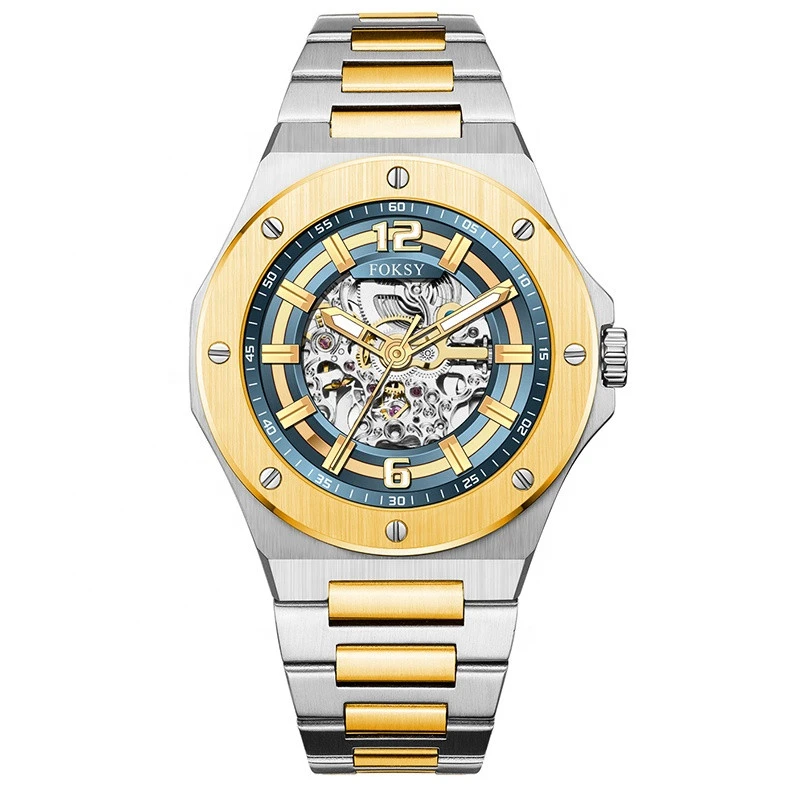 Transparent Fashion Men Watches Top Brand Luxury Mechanical Skeleton Wrist Watch Clock Men