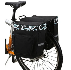 transport panniers case with large pockets bicycle bag
